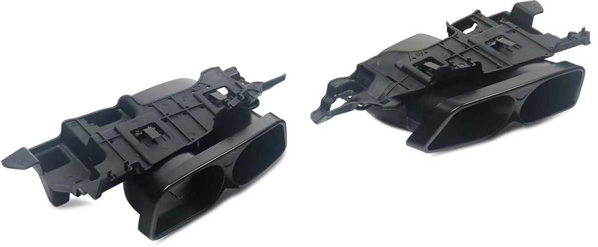 Diffuser Lip Notrix - Achterdiffuser Lip met Uitlaat Tips - Auto Accessoires - Voor Mercedes W205 C300/C63/C43 AMG (2015-2018)