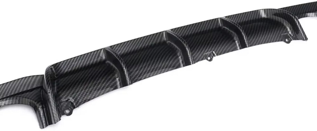 Achterbumper - Voor BMW F30/F31 M Sport - Auto accessoires - Dubbele uitlaat diffuser - Carbon Look