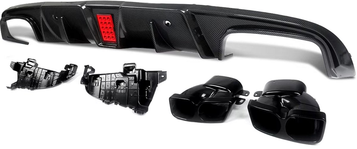 Achterbumper - Voor Mercedes C-Klasse C205 C43/C63 AMG 2015-2018 - Auto accessoires - Diffusorset - Achterlip