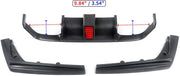 Achterbumper Diffuser Lip met LED - Voor BMW F80 M3/F82 M4 (2015-2020) - Koolstofvezel - Auto accessoires