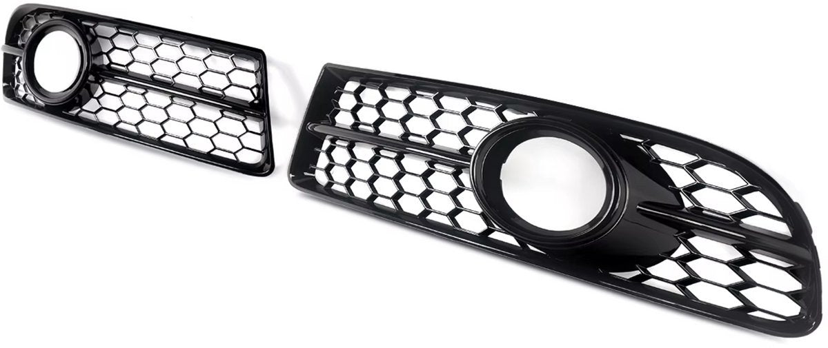 Mistgrille Shield Vortron - Mistlicht Grille bescherming - Voor Audi A4 B7 S-Line (2005-2008) - Honingraat