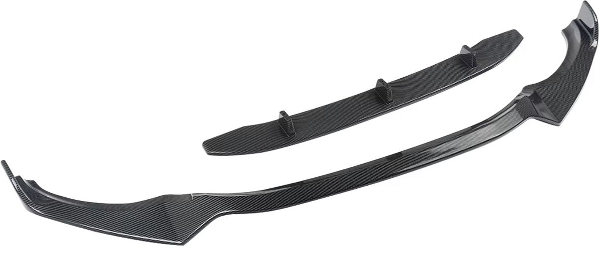 Voorbumper Splitter Lip Spoiler - Carbon Look - Voor BMW X3 G01 (2018-2021) - MP Design Bodykit