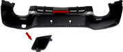 Achterdiffuser - Quad Uitlaat - Met Licht - Gloss Zwart - Voor BMW 1 Serie F20/F21 M Sport (2011-2015) - Auto Accessoires
