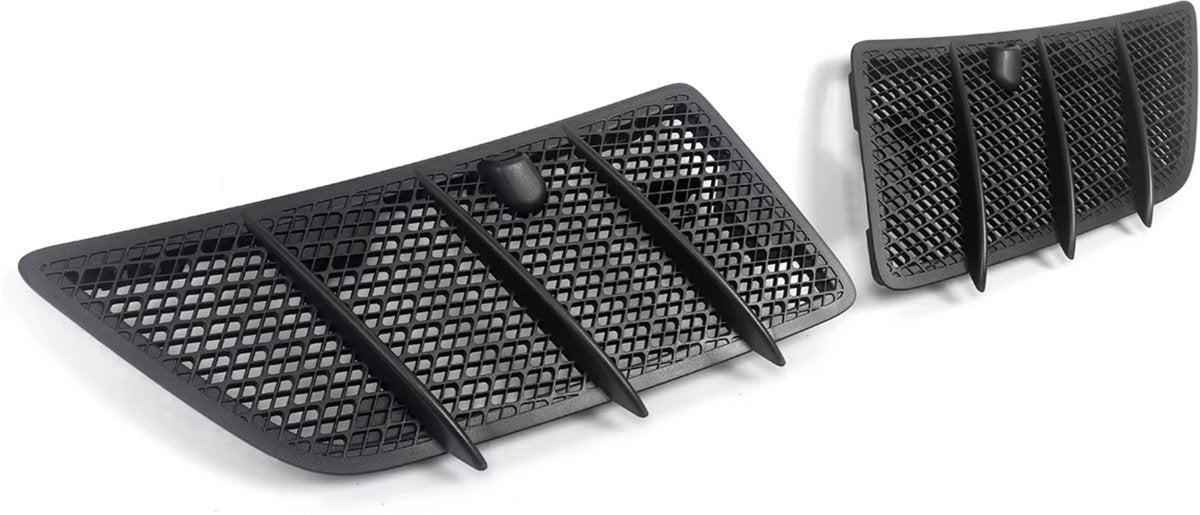 Dynavent RoosterSet - Motorkap Rooster Cover - Zwart - Voor Mercedes W164 GL350/ML350/GL450 (2008-2011) - Set van 2 - Auto Accessoires