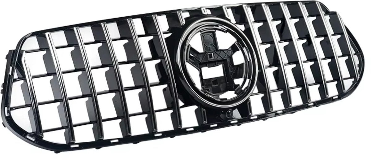 Voorbumper - Voor Mercedes GLE-Klasse W167/V167/C167 2020-2022 - Auto accessoires - GT stijl voorgrille - Chroom + Zwart