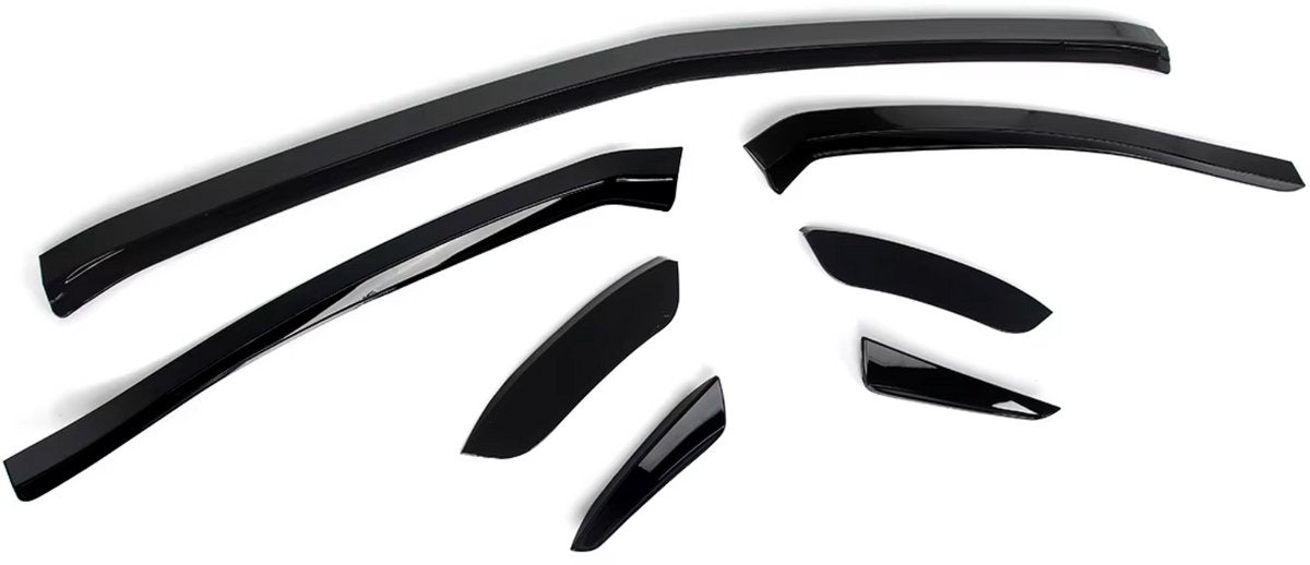 Voorbumper - Voor Mercedes A-Klasse W177 AMG Lijn 2018+ - Auto accessoires - A45 Look - Splitter kit - Gloss Zwart