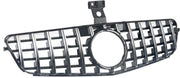 Voorbumper grill - Voor Mercedes GLC W253/X253 (2020) - Black Chrome GT Stijl - Auto Accessoires