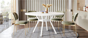 Ronde Eettafel Zurich - Voor 4 personen - 120cm - Voor Keuken of eetkamer - Wit