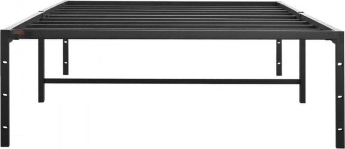 Bedframe met lattenbodem - 100x200cm - Eenpersoonsbed - Platformbed - Stalen Frame - 272kgdraagvermogen - Met Opbergruimte - Zwart