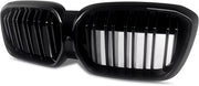 Voorbumper - Voor BMW iX3 G08i 2022-2023 - Auto accessoires - Niergrille - Dual lats - M Look - Gloss Zwart