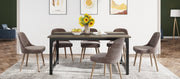 Eettafel Vienna - 160cm - Voor 6 personen - Voor keuken en woonkamer - Bruin