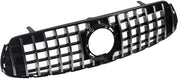GTR Grille Nitro - GTR Stijl Grille - Chroom/Zwart - Voor Mercedes GLC W253/X253 GLC300, GLC350, GLC43 (2020)