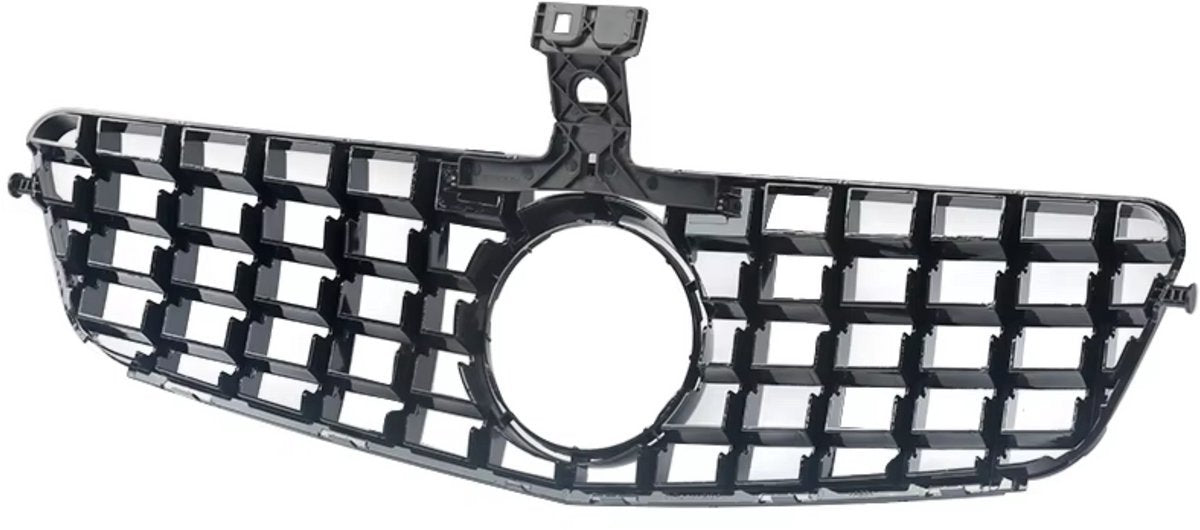 Grille Minor Tavien - Voorbumper grille Minor - GTR Stijl - Chroom + Zwart - Auto Accessoires - Voor Mercedes W204 C250/C300/C350