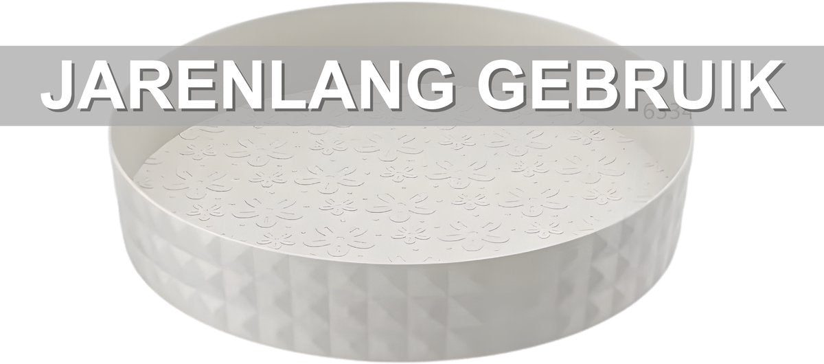 Kruiden draaiplateau - Kruiden orginazer - Keuken orginazer– Voor keuken of badkamer – 360° draaibaar - Wit