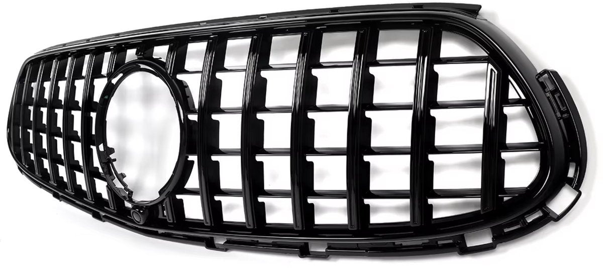 Voorbumper Grille Tavien - GT Stijl - Geheel Zwart - Auto Accessoires - Voor Mercedes X254 GLC300 Sport Model (2023-2024)