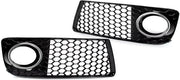 Voorbumper Mistlicht Grille Covers - Voor Audi TT MK2 8J (2010-2014) - Honingraat Mesh