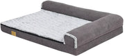 Hondenbed Noire - 120cm - L-vormig - Hondenbank - Hondensofa op poten - Hondenzetel - Comfort en zacht - Afneembaar kussen - Zacht