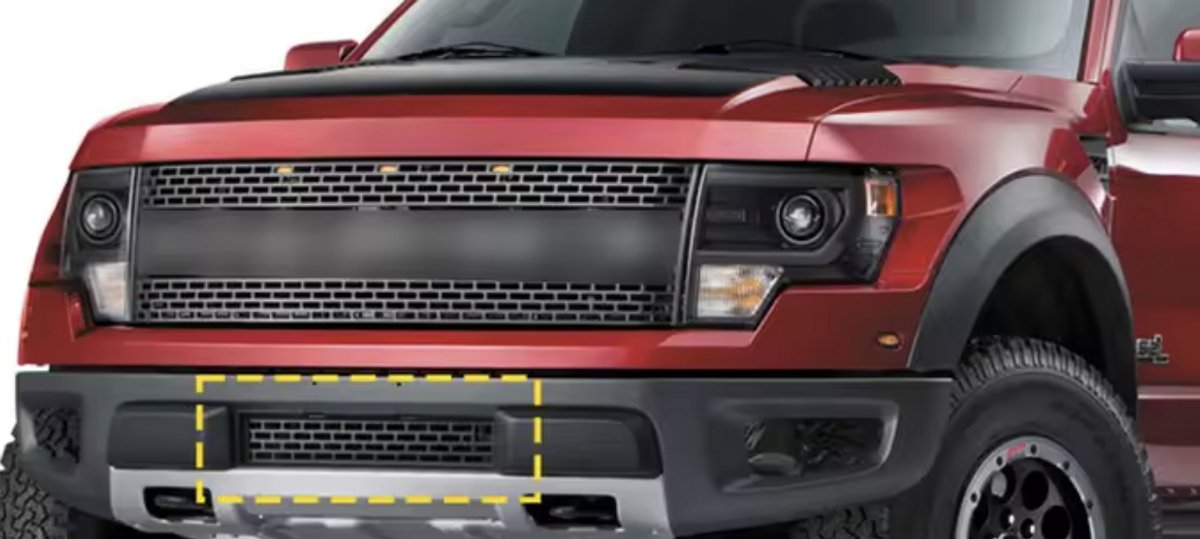 Voorbumper Onderste Midden Grille - Stijlvol Design - Voor Ford F-150 SVT Raptor (2010-2014)
