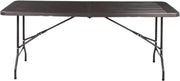 180 cm Opvouwbare Tafel - Draagbare en Robuuste Kunststof Eettafel - Half Opklapbaar voor Binnen en Buiten - Ideaal voor Kamperen, Picknick en Feesten
