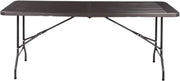 180 cm Opvouwbare Tafel Zyrell - Draagbare en Robuuste Kunststof Eettafel - Half Opklapbaar voor Binnen en Buiten - Ideaal voor Kamperen, Picknick en Feesten