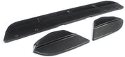 Voorbumper Lip Kinetron - Voorbumper Spoiler Lip - Voor BMW X3M F97/X4M F98 (2019-2022) - Gloss Zwart/Koolstofvezel Look - Auto accessoires