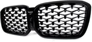 Voorbumper - Voor BMW X3/X4 G01/G02 2022-2023 - Auto accessoires - Niergrille - Diamant stijl - Gloss Zwart