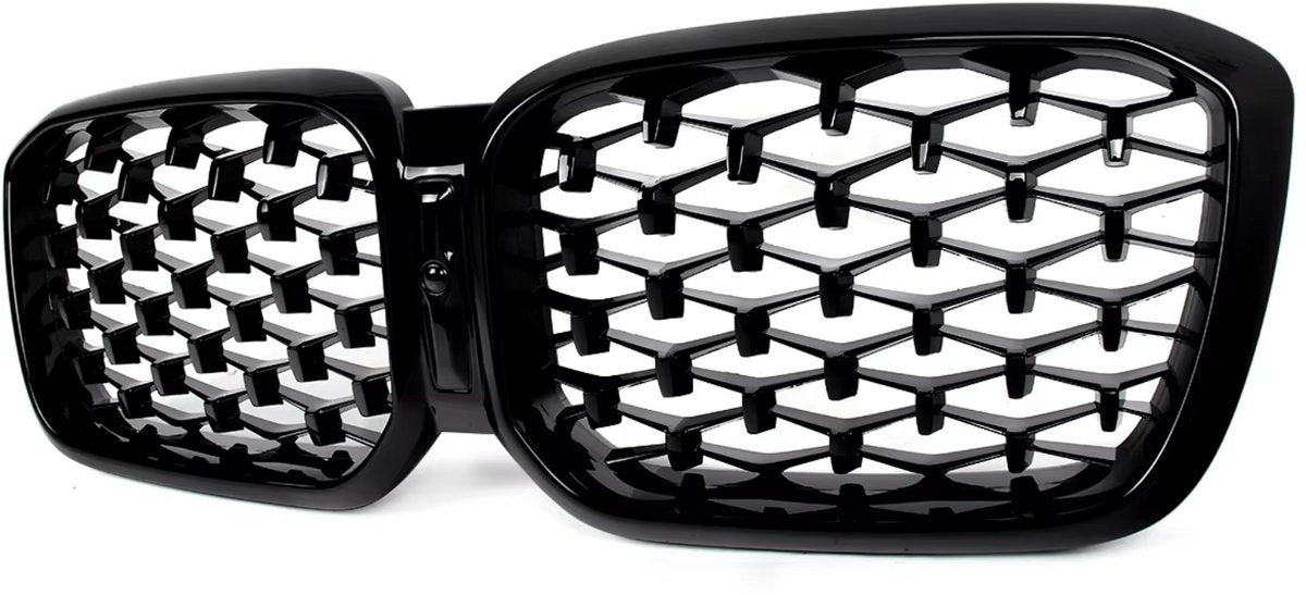 Voorbumper - Voor BMW X3/X4 G01/G02 2022-2023 - Auto accessoires - Niergrille - Diamant stijl - Gloss Zwart