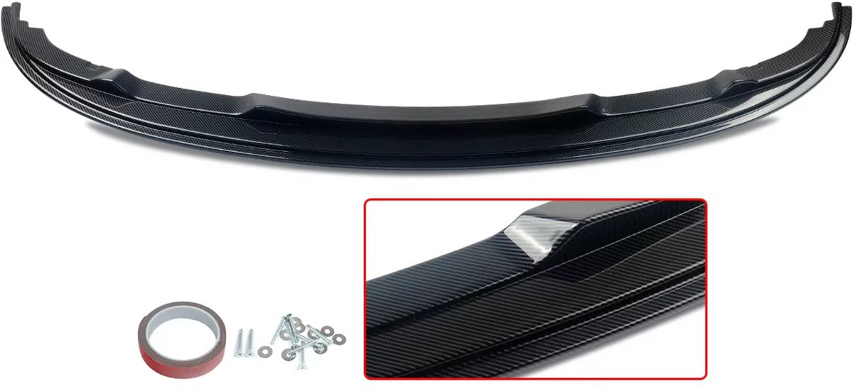 Voorbumper - Voor BMW 3-Serie E90/E91 LCI - Auto accessoires - Upper splitter lip - Carbon Painted - M stijl