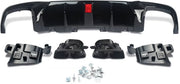 Achterdiffuser - Glanzend Zwart met Punten - Auto Accessoires - Voor Mercedes GLE W166/X166 AMG-Line (GLE400/GLE350)