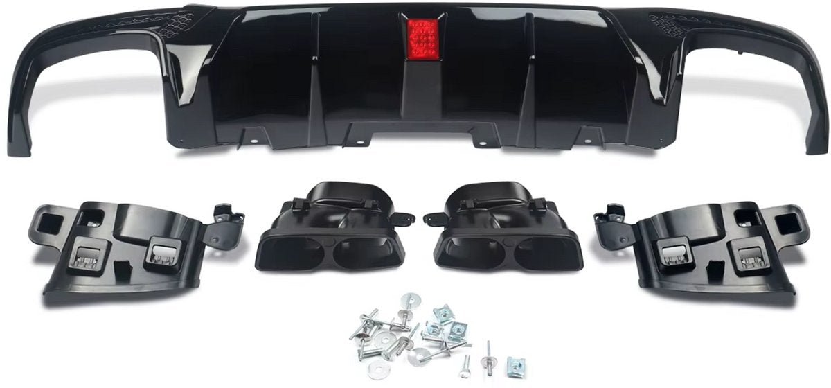 Achterbumper Set Deluxe - Voor Mercedes-Benz GLE/GLS W166/X166 AMG Bumper (2015-2018) - Premium Design - Auto Accessoires
