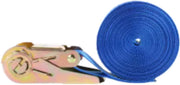 Harde Spanbanden - Sjorbanden - Ratel Spanbanden Uit Eén Stuk - 6 m x 25 mm - Blauw - 10 stuks - Sterke Bevestiging voor Veilig Vervoer