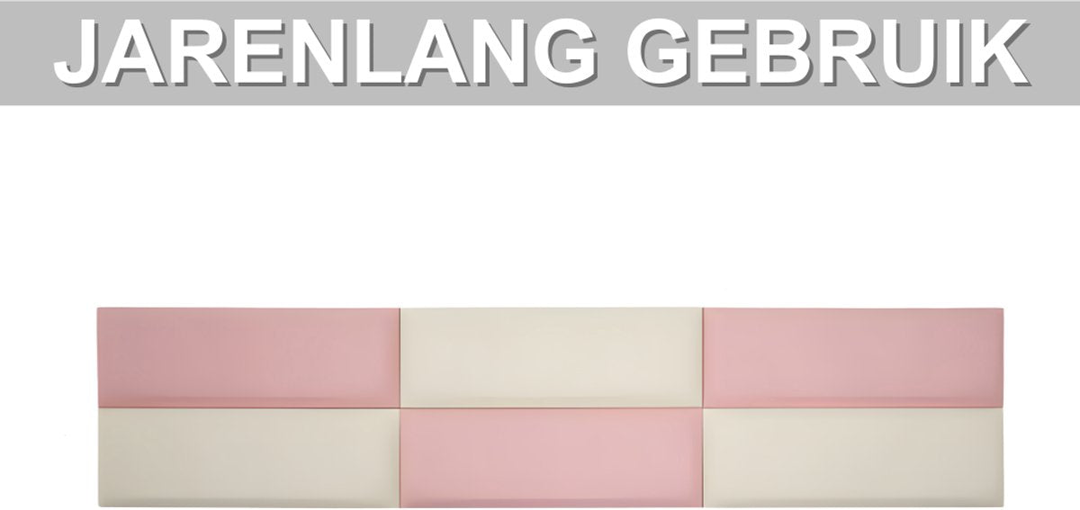 Bedhoofd - Hoofdbordkussen - Hoofdbord - Voor interieurdecoratie en bedhoofdbescherming - Roze