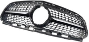 Grille Noir Zyron - Voorbumper grille Noir - Voor Mercedes E-Klasse W212 (2014-2016) - Diamant E63 AMG Look - Gloss Black - Auto Accessoires