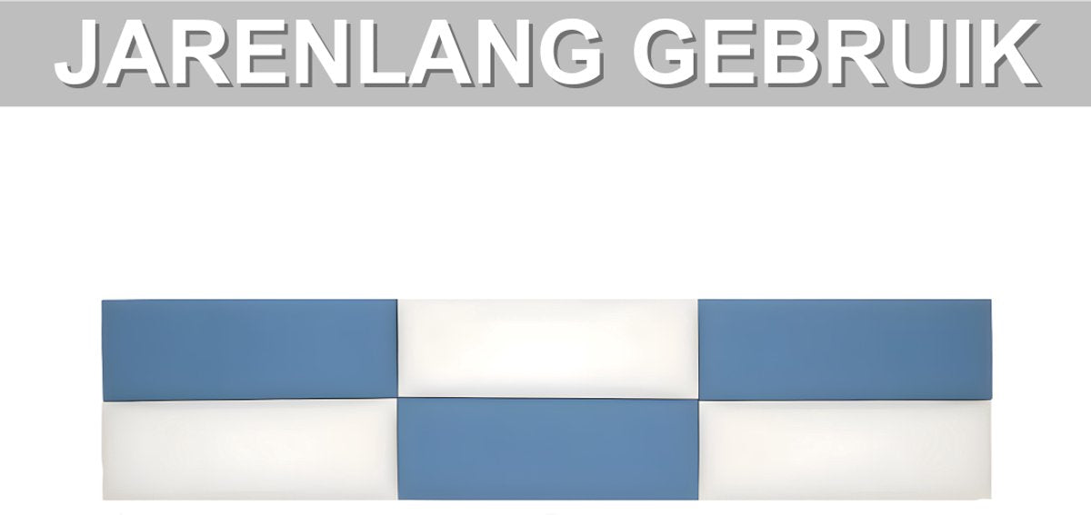 Bedhoofd - Hoofdbordkussen - Hoofdbord - Voor interieurdecoratie en bedhoofdbescherming - Blauw