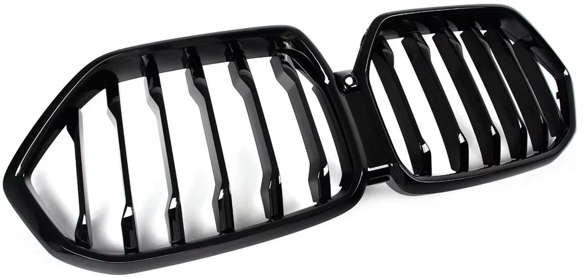 Radiator Grille Ignar - Auto Radiator Nier Kap Grille Enkel Lijn - Voor Bumper Grille Glanzend Zwart - Voor BMW X6 G06 M60i LCI 2024 - Auto Accessoires