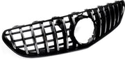 Grille Taviro - Voorbumper GT Grille - Voor Mercedes C217 S63/S65 AMG Coupé (2014-2017) - Chroom + Zwart - Auto Accessoires