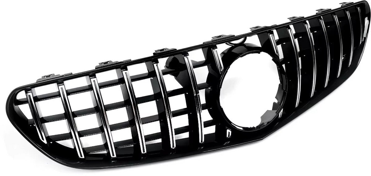 Grille Taviro - Voorbumper GT Grille - Voor Mercedes C217 S63/S65 AMG Coupé (2014-2017) - Chroom + Zwart - Auto Accessoires