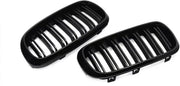 Grille - Voor BMW X5/X6 F15/F16 F85/F86 2014-2017 - Auto accessoires - Niergrille - Gloss Zwart - Dubbele lijn
