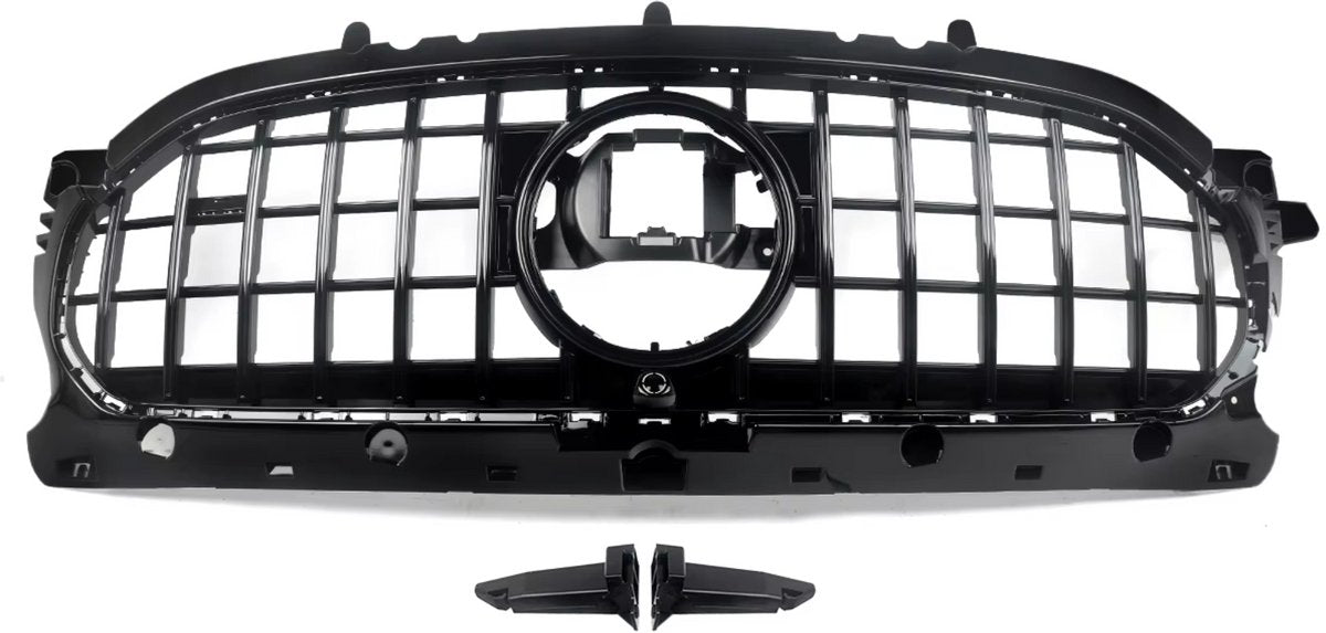 Voorbumper - Voor Mercedes GLA-Klasse H247 GLA200 2020-2023 - Auto accessoires - GT Grille - Front grille - Gloss Zwart
