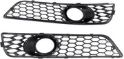 Grille - Voor Audi A3 8P 2009-2012 - Auto accessoires - Mistlichtgrille - Honingraat grille - Zwart
