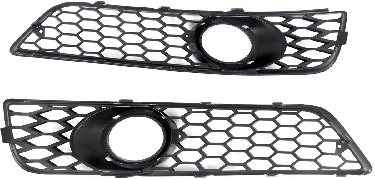Grille - Voor Audi A3 8P 2009-2012 - Auto accessoires - Mistlichtgrille - Honingraat grille - Zwart