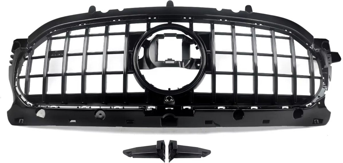 Voorbumper - Voor Mercedes GLA-Klasse H247 GLA200 2020-2023 - Auto accessoires - Niergrille - Gloss Zwart