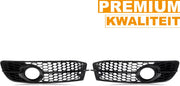 Voorbumper - Voor Audi A6 C6 S-Line 2009-2012 - Auto accessoires - Mistlichtgrille - Honingraat - Gloss Zwart
