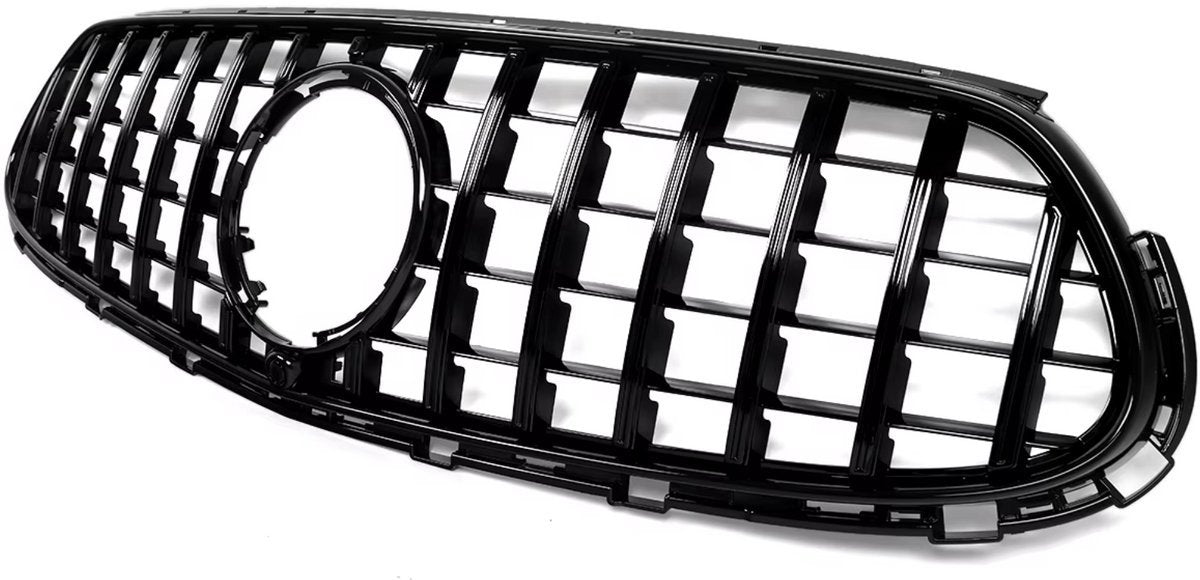 Voorbumper Grille Tavien - GT Stijl - Geheel Zwart - Auto Accessoires - Voor Mercedes X254 GLC300 Sport Model (2023-2024)
