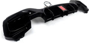 Achterlip Diffuser Spoiler - Voor BMW 1 Serie F20/F21 M135i/M140i (2015-2018) - Met Remlicht - Glanzend Zwart - Auto accessoires
