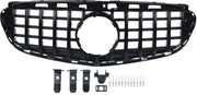 Grille - Voor Mercedes E-Klasse W212 E300/E350/E400 2014-2016 - Auto accessoires - GT grille - Kapgrille - Gloss Zwart