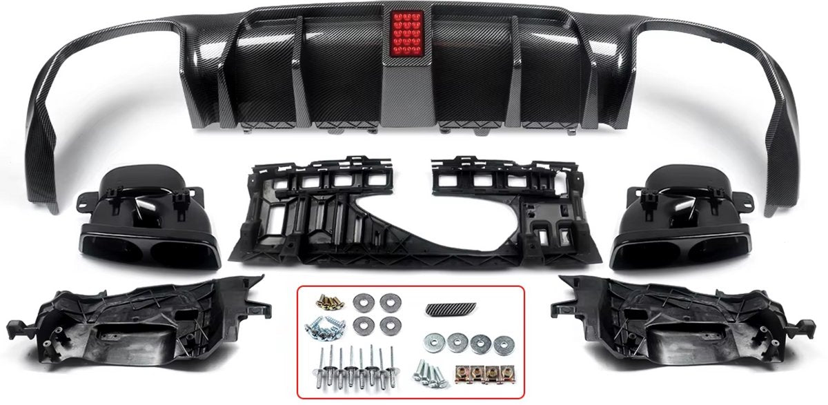 Voorbumper Diffuser Lip - Voor Mercedes W213 E300/E400 (2016-2020) - AMG E63 Stijl - Auto Accessoires