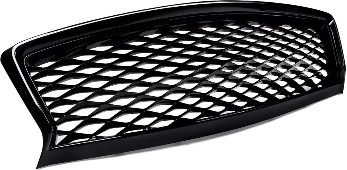 Voorbumper - Voor Infiniti Q50 2018-2022 - Auto accessoires - Voorgrille - Mesh grille - Gloss Zwart