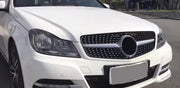 Voorbumper AMG Diamanten Grille - Voor Mercedes W204 C-Klasse Sedan/Estate/Coupé (2007-2013)- Zwarte Radiator Grille - Auto Accessoires
