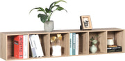 Happyment Boekenkast Open - 6 Vakken - Oak - Boekenkast - Boekenrek - Woonkamer, slaapkamer en kinderkamer - Hout - 30x23.5x158.4cm